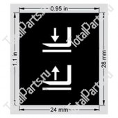 TCM 214A742191 ПОДЪЁМНАЯ НАКЛЕЙКА