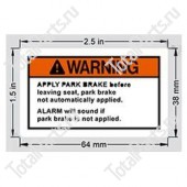 HYSTER 1335144 ЭТИКЕТКА