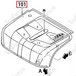MITSUBISHI 91E1210400 КАПОТ ДВИГАТЕЛЯ