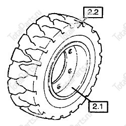 JUNGHEINRICH (AMEISE) 50020801 КОЛЕСО В СБОРЕ