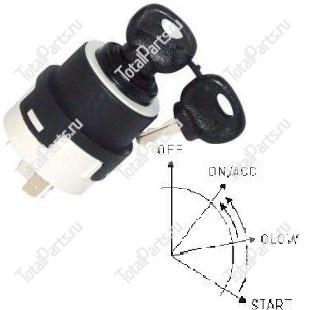 SIZE 9x4x26x4.4x6.3x9.5x8 ПЕРЕКЛЮЧАТЕЛЬ ЗАЖИГАНИЯ