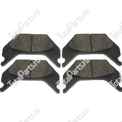 TVH 17915607 КОМПЛЕКТ ТОРМОЗНЫХ КОЛОДОК 4 ШТ.