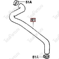 TOYOTA 681651350071 ПАТРУБОК (ШЛАНГ)