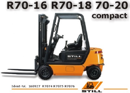 Still forklift spare parts catalog: still-r70-16, still-r70-18, still-r70-20-compact | КАТАЛОГ ЗАПЧАСТЕЙ ДЛЯ ВИЛОЧНЫХ ПОГРУЗЧИКОВ STILL R70-16, STILL R70-18, STILL R70-20 COMPACT СЕРИЙ 7074 / 7075 / 7076 | Запчасти Штилл (Штиль) для вилочных погрузчиков в наличии