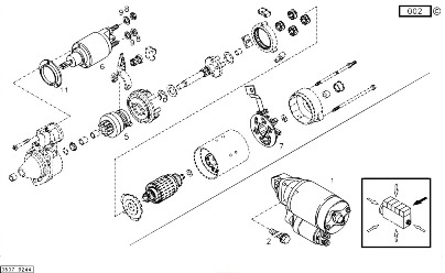 КАТАЛОГ ПОДБОРА ЗАПЧАСТЕЙ ДЛЯ ПОГРУЗЧИКОВ LINDE H25D-04 / LINDE H30D-04 (351 СЕРИИ) - СТАРТЕР ДИЗЕЛЬНОГО ДВИГАТЕЛЯ DEUTZ D 2011 L04 (12V 2.3kW) НА ПОГРУЗЧИКИ ЛИНДА | STARTER MOTOR DEUTZ D 2011 L04 ENGINE DIESEL | Запчасти для вилочных погрузчиков и складской техники LINDE купить недорого со склада в Москве