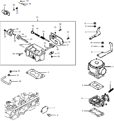 ВПРЫСК ТОПЛИВА HYUNDAI G420 / HYUNDAI G420E | CAEBURETOR GP (LP, F420) | КАТАЛОГ ЗАПЧАСТЕЙ HYUNDAI G420 / HYUNDAI G420E | ЗАПЧАСТИ ДЛЯ DOOSAN - DAEWOO G420 / DOOSAN - DAEWOO G420E | Запчасти для погрузчиков "Daewoo-doosan"