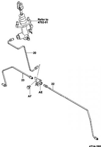 КАТАЛОГ ЗАПЧАСТЕЙ НА ВИЛОЧНЫЙ ПОГРУЗЧИК TOYOTA 8FD15 / TOYOTA 8FD18 -> ТОРМОЗНАЯ СМСТЕМА -> ТОРМОЗНЫЕ ТРУБКИ | Запчасти для погрузчиков TOYOTA от компании "ТоталПартс.ру" - продаём шины и запчасти для погрузчиков и складской техники Toyota (Тойота) по выгодным ценам