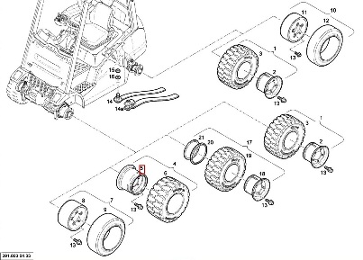 ДИСКИ И ШИНЫ ДЛЯ ПОГРУЗЧИКОВ LINDE H14/H16/H18/H20-01 СЕРИЯ 391 | 04 - STEERING AND WHEELS - TYRES SPARE PARTS CATALOG LINDE H14/H16/H18/H20 | Шины для вилочных погрузчиков в наличии | Вилочные погрузчики – Запчасти и шины – Перепресовка шин - Шины для вилочных погрузчиков покупайте в "ТоталПартс.ру" - Оптом и в розницу на складе в МО г. Реутов