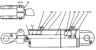 КАТАЛОГ ЗАПЧАСТЕЙ НА ПОГРУЗЧИКИ DAEWOO-DOOSAN D35S-2, DAEWOO-DOOSAN D40S-2, DAEWOO-DOOSAN D45S-2, DAEWOO-DOOSAN D50SC-2 СЕРИЙ (FZ/G1) - ЦИЛИНДРЫ НАКЛОНА | TILT CYLINDER - 2 REQUIRED D35/45S2, D50SC2 FZ/G1 DAEWOO-DOOSAN FORKLIFT SPAREPARTS MANUAL | Погрузчики и складское оборудование по выгодным ценам! - поставляем и продаём любые запчасти для любых погрузчиков Doosan в наличии и под заказ