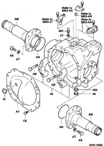 РИСУНОК 4101-152A ДИФФЕРЕНЦИАЛ ПОГРУЗЧИКА TOYOTA 7FD15 / TOYOTA 7FD18 | БЕСПЛАТНЫЙ КАТАЛОГ ПОДБОРА ФИЛЬТРОВ, ШИН И ЗАПЧАСТЕЙ НА ВИЛОЧНЫЕ ПОГРУЗЧИКИ TOYOTA 7FD15 / TOYOTA 7FD18 | TOYOTA 7FD15 / TOYOTA 7FD18 FORKLIFT SPARE PARTS CATALOGUE | Продажа запчастей и комплектующих для складской техники. Подбор! Доставим в любой регион РФ! Прямые поставки. Доступная цена