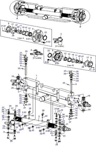 РУЛЕВОЙ МОСТ DOOSAN D50/60/70S5 (PD/PC) - КАТАЛОГ ПОДБОРА ЗАПЧАСТЕЙ НА ПОГРУЗЧИКИ DOOSAN / DAEWOO D50S-5 / D70S-5 СЕРИЙ PD / PC | Запчасти для погрузчиков DOOSAN-DAEWOO (ДеуДусан) - лучшие предложения по запросу "запчасти на вилочный погрузчик daewoo" со склада в Москве и доставкой по России - запчасти на вилочный погрузчик daewoo по низким ценам