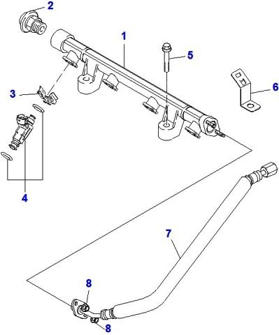 Injection Pipe Gp g420f / g420fe Hyundai engine spareparts catalogue| Инжекционная труба двигателя HYUNDAI G420F / HYUNDAI G420FE | Запчасти на Ремонт вилочного погрузчика в Москве и области - Купить запчасти для вилочного погрузчика - 500 000 предложений - низкие цены, быстрая доставка по Москве от 1-2 часов, возможность оплаты с НДС