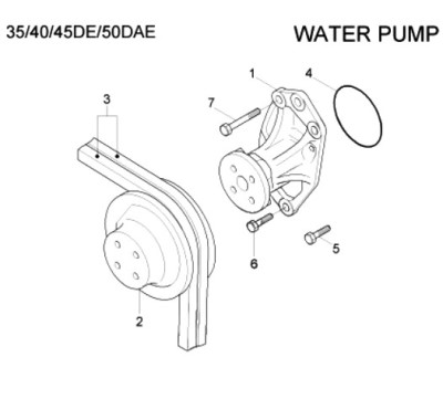 КАТАЛОГ ЗАПЧАСТЕЙ ДЛЯ ПОГРУЗЧИКОВ HYUNDAI 35DE-7 / HYUNDAI 40DE-7 / HYUNDAI 45DE-7 / HYUNDAI 50D-7AE | PAGE 9090 WATER PUMP | ЗАПЧАСТИ НА ПОГРУЗЧИКИ HYUNDAI 35DE/40DE/45DE-7/50D-7AE | ТоталПартс.ру предлагает приобрести запчасти для вилочных погрузчиков Хёндай