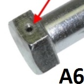 Type of bolt head A6
