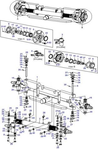 СХЕМА РУЛЕВОГО МОСТА ПОГРУЗЧИКОВ DAEWOO-DOOSAN D50S5, D50/60/70S5 СЕРИЙ PD/PC/FDB0A/FDB0B/FDB0C | КАТАЛОГ ЗАПЧАСТЕЙ ДЛЯ ПОГРУЗЧИКОВ DAEWOO-DOOSAN D50S5, D50/60/70S5 (2SPEED) (SB1100/DB58S) PARTS BOOKPD/PC/FDB0A/FDB0B/FDB0C | вилочный погрузчик daewo запчасти - Купить запчасти для погрузчиков со склада в Москве