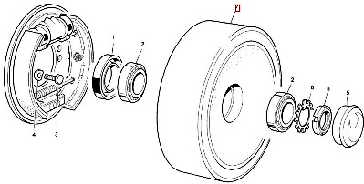 СХЕМА ИЗ КАТАЛОГА - ГРУЗОВЫЕ КОЛЁСА ЛИНДЕ - LINDE LOAD WHEEL R14/R14HD/R16/R16N/R16HD/R20/R20N | Колеса для Linde - каталоги для подбора колёс на технику Linde - Колеса для погрузчиков, штабелеров и ричтраков в "Linde" | Ролики, ведущие и грузовые колеса Linde (Линде) в Москве с доставкой по России + шины для погрузчика