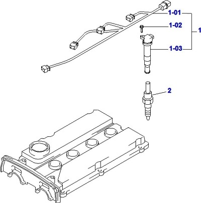 Ingnition Coil Gp Hyundai g420f(e) parts catalog | КАТУШКА ЗАЖИГАНИЯ ДВИГАТЕЛЕЙ HYUNDAI G420F / HYUNDAI G420FE | Запчасти для погрузчиков Doosan – Доставка по России - Заказать запчасти для погрузчиков DOOSAN-DAEWOO можно с доставкой как по Москве