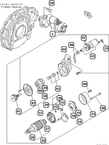 СТАРТЕР ДВИГАТЕЛЯ 4D94LE НА ПОГРУЗЧИК KOMATSU FD30T-17 | STARTER KOMATSU FD30T-17 FORKLIFT SPAREPARTS 4D94LE ENGINE | Каталоги запчастей на погрузчики Комацу бесплатно, а так-же заказать и узнать стоимость запчасти можно в интернет-магазине TotalParts.ru