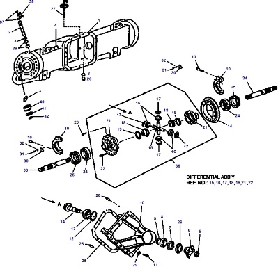 СХЕМА ВЕДУЩЕГО МОСТА ПОГРУЗЧИКА DAEWOO-DOOSAN D50/70/80S2 FV/FX/GS (DRIVE AXLE GP PART 1 OF 2 D50-60-70-80S-2 OCDB TYPE) | Запчасти для погрузчиков Дэу - 45 000 позиций в наличии. Скидки. Гарантия. Звоните сейчас! | Запчасти для вилочных погрузчиков Daewoo – Оптом и в розницу недорого