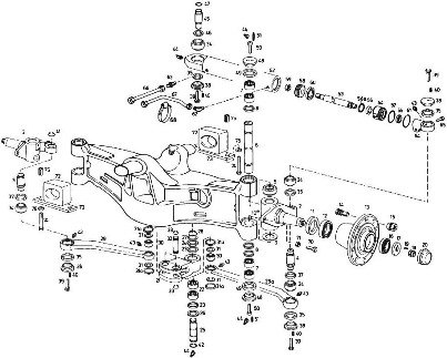 РУЛЕВОЙ МОСТ - 1 ВЕРСИЯ НА ПОГРУЗЧИКИ LINDE H35D, H35T, H40D, H40T, H45D, H45T 352-01 | КАТАЛОГ ЗАПЧАСТЕЙ ДЛЯ ВИЛОЧНЫХ ПОГРУЗЧИКОВ ЛИНДЕ H35/40/45T-D-01 СЕРИИ 352 | LINDE H35D, H35T, H40D, H40T, H45D, H45T 352-01 SPAREPARTS CATALOGUE / PARTS MANUAL | Покупайте запчасти для вилочных погрузчиков в каталоге TotalParts.ru по отличной цене со склада в Москве