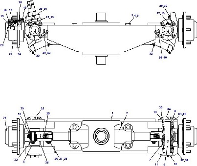 КАТАЛОГ ЗАПЧАСТЕЙ НА ПОГРУЗЧИКИ DAEWOO-DOOSAN G15S-2, G18S-2, G20SC-2 СЕРИЙ DF / DG / DH / DJ / G4 / G5 -> РУЛЕВОЙ МОСТ (РУЛЕВАЯ БАЛКА) | AXLE GP-STEER FORKLIFT DAEWOO-DOOSAN SPAREPARTS MANUAL | Предлагаем запасные части для автопогрузчиков Daewoo (Дэу) по низким ценам со склада в Москве