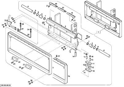 КАТАЛОГ ЗАПЧАСТЕЙ ПОГРУЗЧИКОВ LINDE H14D-01 / LINDE H16D-01 / LINDE H18D-01 / LINDE H20D-01 391 | КАРЕТКА БОКОВОГО СМЕЩЕНИЯ (SIDESHIFT) ДЛЯ ПОГРУЗЧИКОВ LINDE H14/H16/H18/H20-01 СЕРИЯ 391 | 08/08 SIDESHIFT FOR STANDARD MAST TYPE 181 =>|H2X181A04554 | Каталог запчастей для вилочных погрузчиков и складской техники Линде в интернет-магазине TotalParts.ru