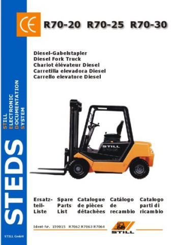 КАТАЛОГ ЗАПЧАСТЕЙ НА ПОГРУЗЧИКИ STILL R70-20/25/30 R7062/7063/7064 | STILL FORKLIFT SPAREPARTS CATALOGUE FOR R70-20/25/30 R7062/7063/7064 | Хотите купить шины и запчасти для вилочных погрузчиков STILL с доставкой по всей России - обращайтесь в TotalParts.ru (Купить запчасти на погрузчик штилл в Москве)