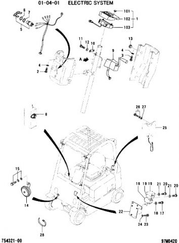 ELECTRIC SYSTEM MITSUBISHI FB10/18N FORKLIFT SPARE PARTS CATALOG | КАТАЛОГ ЗАПЧАСТЕЙ НА ВИЛОЧНЫЕ ЭЛЕКТРИЧЕСКИЕ ПОГРУЗЧИКИ MITSUBISHI FB10/18N СЕРИЙ EFB15 № 20011-29999 | Запчасти для погрузчиков Мицубиси, вилочных погрузчиков - самые низкие цены в Москве | Купить Запчасти Для Вилочных Погрузчиков в Москве