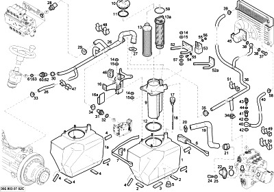 07 HYDRAULIC UNIT -> 07/02B OIL TANK WITH LINES AND ACCESSORIES H2X392T03221 - LINDE FORKLIFT SPARE PARTS CATALOG | 07 ГИДРАВЛИЧЕСКИЙ БЛОК -> 07/02B МАСЛЯНЫЙ БАК С ТРУБКАМИ И АКСЕССУАРАМИ H2X392T03221 - КАТАЛОГ ПОДБОРА ЗАПЧАСТЕЙ ДЛЯ ПОГРУЗЧИКОВ LINDE H20D-01, LINDE H20T-01, LINDE H25D-01, LINDE H25T-01 392 СЕРИЙ | Запчасти для вилочных погрузчиков купить -  продажа запасных частей для вилочных погрузчиков, складского оборудования, техники для склада, а так же и подбор запчастей на ремонт погрузчиков и складской техники