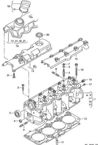 00/103-45 Cylinder head Cylinder Head Cover BXT,BEQ,BEU,BJC for Linde forklift spareparts manual | Головка блока цилиндров + Крышка головки блока цилиндров BXT,BEQ,BEU,BJC для погрузчиков Линде с двигателем Фольксваген BJC | Запчасти для вилочных погрузчиков — купить в Москве по низким ценам