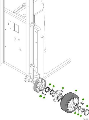 ELECTRIC STAND-ON FORKLIFT TRUCK STILL ESM10 SPAREPARTS MANUAL - LOADING WHEEL | ГРУЗОВЫЕ КОЛЕСА НА ШТАБЕЛЁР ШТИЛЬ ESM10 - КАТАЛОГ ПОДБОРА ЗАПЧАСТЕЙ НА РИЧТРАК (ВИЛОЧНЫЙ ПОГРУЗЧИК) STILL ESM10 0266 | Запчасти на погрузчик по низким ценам в наличии - бесплатный каталог подбора запчастей на штабелеры Still  - купить запчасти на ремонт складской техники и погрузчика Still