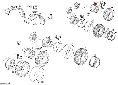 ШИНЫ И ДИСКИ ДЛЯ ЭЛЕКТРОПОГРУЗЧИКОВ LINDE E14-02, E16-02, E16C-02, E18C-02, E18P-02, E20P-02 335 СЕРИИ | WHEELS AND TYRES LINDE FORKLIFT | Запчасти на погрузчик линда в Реутове - запчасти для вилочных погрузчиков – подберем с гарантией! | Запчасти на погрузчики Линде со склада в Москве