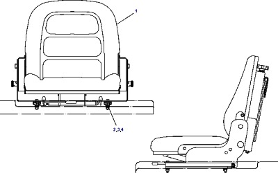 СИДЕНЬЕ ПОГРУЗЧИКА (SEAT GP) - КАТАЛОГ ЗАПЧАСТЕЙ НА ПОГРУЗЧИКИ DAEWOO-DOOSAN D15S-2 / D18S-2 / D20SC2 СЕРИЙ FL / FM | погрузчик daewoo - Купить запчасти и шины на погрузчик Дэу | Колёсные диски, цельнолитые шины с перебортировкой, пневматические шины на погрузчики и запчасти для погрузчика DAEWOO в Москве