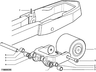 ГРУЗОВОЙ РОЛИК С ПОДЪЁМОМ (ОДИНАРНЫЙ) НА ШТАБЕЛЕРЫ LINDE L14-01 1168 / LINDE L14AP-01 1168 / LINDE L16-01 1168 / LINDE L16AP-01 1168 | Запчасти для погрузчика Linde (Линдэ) по выгодным ценам - низкие цены на колёса, ролики, фильтры и запасные части для ричтраков Linde (Линде) в наличии со склада в Москве с доставкой по России