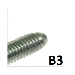Type of bolt end B3