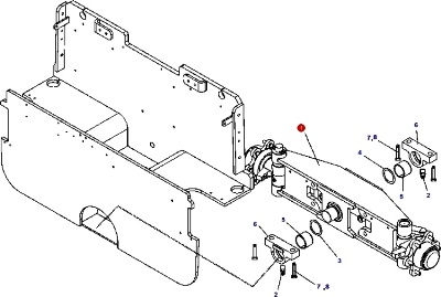 DAEWOO-DOOSAN B16-18X5 MOUNTING GP - STEER AXLE GP  SPARE PARTS MANUAL | СХЕМА КРЕПЛЕНИЯ БАЛКИ РУЛЕВОГО МОСТА ИЗ КАТАЛОГА ЗАПЧАСТЕЙ DAEWOO-DOOSAN B16-18X5 | Поиск запчасти для погрузчиков Дэу и запасных частей складской техники Doosan-Daewoo | Поиск и подбор запчастей для погрузчиков Doosan-Daewoo (Дусан - Дэу) по модели погрузчика | Запчасти для погрузчиков Daewoo, колеса и ролики для складской техники Doosan в наличии по низким ценам в ToralParts.ru