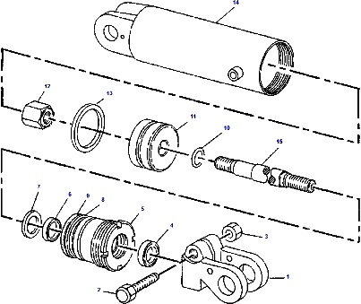 CYLINDER GP - TILT (BASIC) - G20-25E-3 Daewoo Forklift Parts Catalog | Запчасти для вилочных погрузчиков Дусан / Дэу – Оптом и в розницу со склада в Москве | Каталог на запчасти для погрузчиков Daewoo Doosan (ДеуДусан)