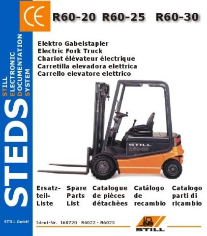 STILL FORKLIFT SPARE PARTS MANUAL FOR R60-20, R60-25, R60-30 R6022/R6023/R6024/R6025 | ЗАПЧАСТИ НА ПОГРУЗЧИКИ STILL R60-20, R60-25, R60-30 СЕРИЙ 6022, 6023, 6024, 6025 | КАТАЛОГ ЗАПЧАСТЕЙ ДЛЯ РЕМОНТА И ОБСЛУЖИВАНИЯ ВИЛОЧНЫХ ПОГРУЗЧИКОВ STILL R60-20, R60-25, R60-30 СЕРИЙ 6022, 6023, 6024, 6025 | Предлагаем самый широкий ассортимент запасных частей для вилочных погрузчиков, низкие цены в Москве. Доставка запчастей и шин на Штилл по всей России.