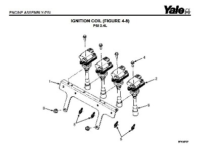 КАТАЛОГ ПОДБОРА ЗАПАСНЫХ ЧАСТЕЙ ДЛЯ ПОГРУЗЧИКОВ YALE GLP20VX-GDP35VX D875 -> КАТУШКА ЗАЖИГАНИЯ (ФИГУРА. 4-8) | IGNITION COIL (FIGURE 4-8) ENGINE PSI 2.4L YALE FORKLIFT PARTS MANUAL | В НАШЕМ ИНТЕРЕНЕТ-МАГАЗИНЕ ВЫ МОЖЕТЕ ЗАКАЗАТЬ И КУПИТЬ ЗАПЧАСТИ ДЛЯ ВИЛОЧНЫХ ПОГРУЗЧИКОВ СЛЕДУЮЩИХ БРЕНДОВ: YALE, NISSAN, MITSUBISHI, KOMATSU, TCM, TOYOTA, NYCHIYU и т.д. + наличие и цены в Москве в интернет магазине ТоталПартс.ру