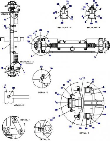 РУЛЕВОЙ МОСТ - УПРАВЛЯЕМЫЙ МОСТ ПОГРУЗЧИКА ДЭУ-ДУСАН => КАТАЛОГ ПОДБОРА ЗАПЧАСТЕЙ НА ПОГРУЗЧИКИ DOOSAN / DAEWOO D50S-2 / D70S-2 / D80S-2 СЕРИЙ FV/FX/GS | DAEWOO-DOOSAN D50S2-D70S2-D80S2 SER. FV-FX-GS FORKLIFT SPARE PARTS CATALOGUE | Купить запчасти для вилочных погрузчиков Doosan-Daewoo - поставка запасных частей для всех моделей погрузчиков Дэу-Дусан в наличии на складе в Москве!
