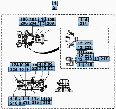 MITSUBISHI EFB10 / MITSUBISHI EFB11 / MITSUBISHI EFB12 / MITSUBISHI EFB15 / MITSUBISHI EFB18 FORKLIFT SPARE PARTS CATALOGUE -> 01-46-03 CALIPER ASSY | БЕСПЛАТНЫЙ КАТАЛОГ ПОДБОРА ЗАПЧАСТЕЙ НА ЭЛЕКТРОПОГРУЗЧИКИ MITSUBISHI FB10/18 СЕРИЙ EFB -> СУППОРТ В СБОРЕ | ТоталПартс.ру - это качественные и доступные по цене запчасти для вилочных погрузчиков и складской техники Mitsubishi, наш интернет-магазин предлагает большой выбор комплектующих, колёс и шин на складское оборудование и погрузчики Мицубиси