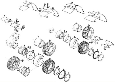 КОЛЁСНЫЕ ДИСКИ И ШИНЫ (04/05 WHEELS AND TYRES) НА ПОГРУЗЧИКИ LINDE H20D-01 / H25D-01 / H30D-01 351 СЕРИИ | Каталог запчастей для вилочных погрузчиков Линда | ЗАПЧАСТИ ДЛЯ ПОГРУЗЧИКОВ LINDE H20 / LINDE H25 / LINDE H30 (351-01) | Запчасти Линде для вилочных погрузчиков и складской техники по низким ценам со склада в Москве