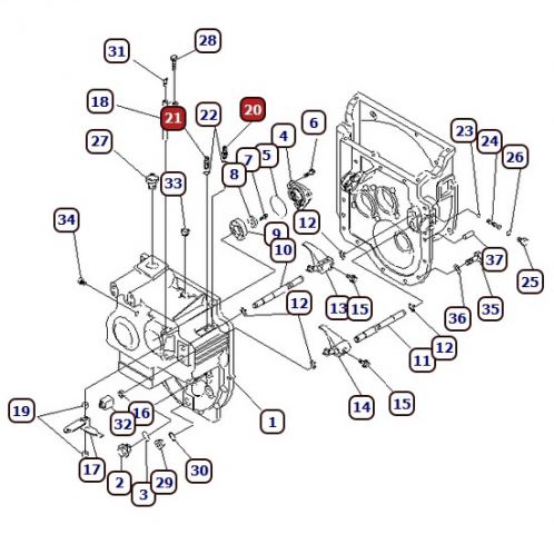 ДАТЧИКИ МЕХАНИЧЕСКОЙ КПП - КАТАЛОГ ЗАПЧАСТЕЙ ДЛЯ ВИЛОЧНЫХ ПОГРУЗЧИКОВ KOMATSU 20 СЕРИИ | Запчасти для вилочных погрузчиков Komatsu / Каталог запчастей Komatsu forklift