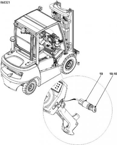 Электрическая система - Выключатель зажигания на погрузчике Юнгхайнрих | Каталог подбора запчастей на погрузчики Jungheinrich DFG 316 / Jungheinrich DFG 320 | Продажа запчастей для складской техники в интернет магазине ТоталПартс.ру / Поставка запчастей Юнгхайнрих для штабелеров, погрузчиков, тягачей и другой складской техники