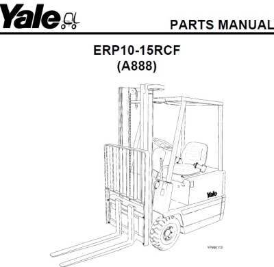 YALE ERP10-15RCF (A888) PARTS MANUAL | КАТАЛОГ ПОДБОРА ЗАПЧАСТЕЙ НА РЕМОНТ ПОГРУЗЧИКОВ YALE ERP10RCF, YALE ERP12RCF, YALE ERP15RCF SER. A955 | Перебортировать шины и купить запчасти на погрузчик по низким ценам со склада в Москве