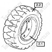 JUNGHEINRICH (AMEISE) 50020801 КОЛЕСО В СБОРЕ