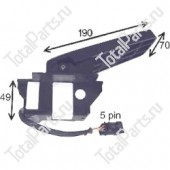 SIZE 49*190*70*5PIN ПЕДАЛЬ НОЖНОГО УПРАВЛЕНИЯ