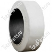 SIZE 22x7x16 ШИНА БАНДАЖНАЯ БЕЛАЯ РЕЗИНА ЛЫСАЯ