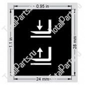 TCM TC214A742191 ПОДЪЁМНАЯ НАКЛЕЙКА