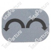 TOYOTA 578913591071 ПОВОРОТНАЯ НАКЛЕЙКА